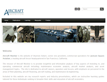 Tablet Screenshot of aircraftmonitor.com